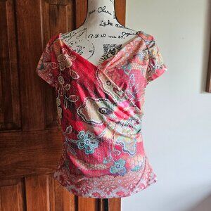 Boho Chic Criss Cross Top XL 1-1